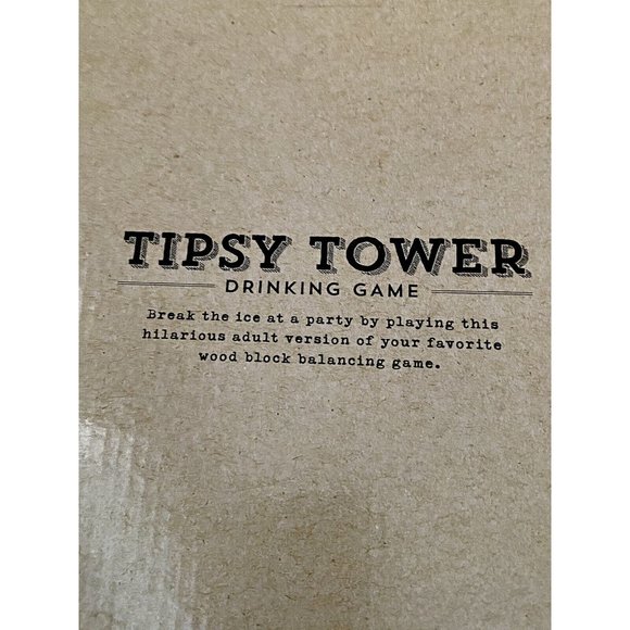 Game Night Tipsy Tower Drinking Game Adult Party Game Set Sealed New - Picture 2 of 3
